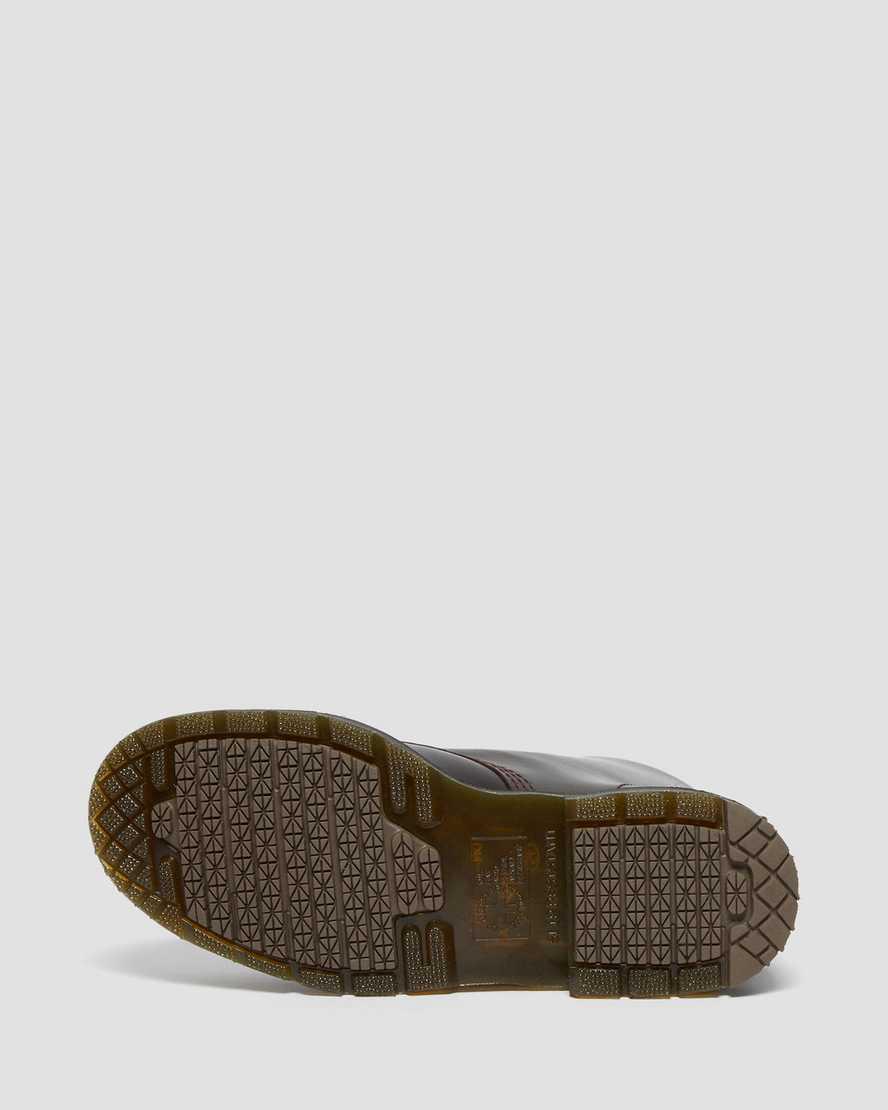 Botines Dr Martens 1460 Slip Resistant Atlas Leather Lace Up Mujer Burdeos  España |  73486-ZRNB