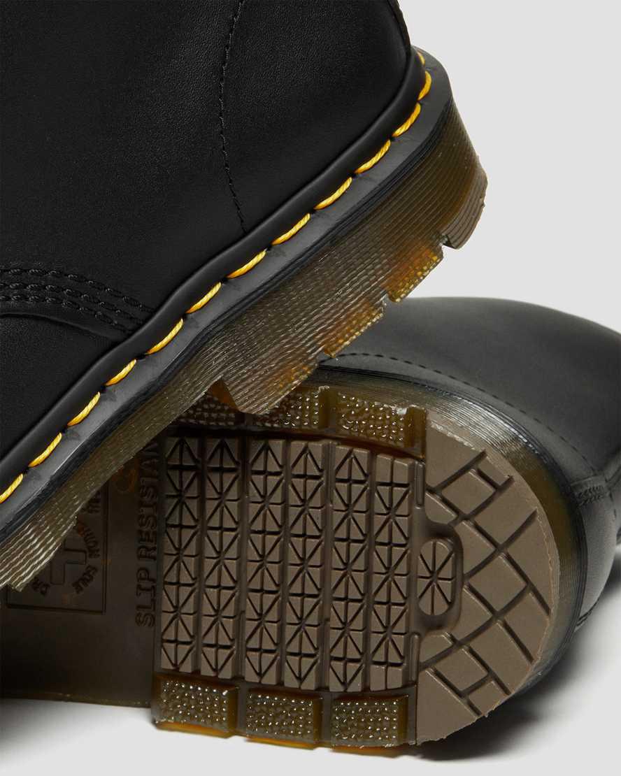 Botines Dr Martens 1460 Slip Resistant Leather Lace Up Hombre Negras  España |  57394-RGTL