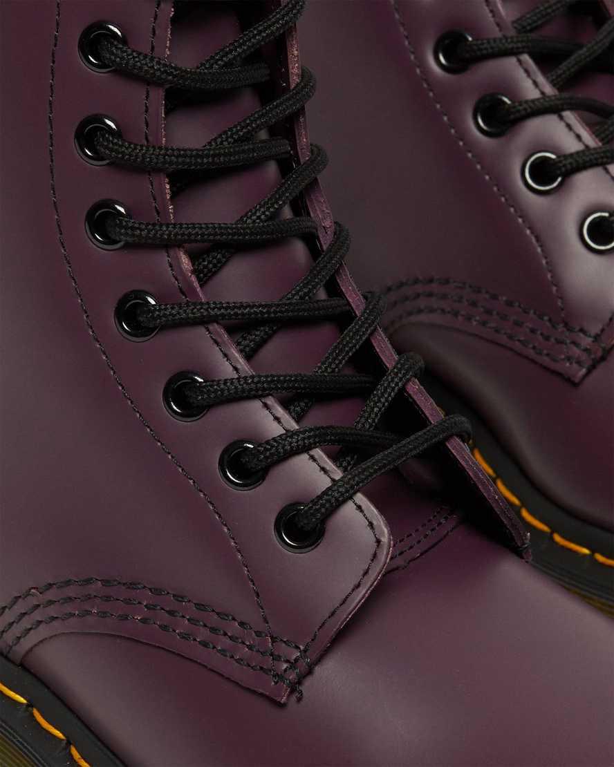 Botines Dr Martens 1460 Smooth Leather Lace Up Mujer Moradas  España |  15409-YEMN