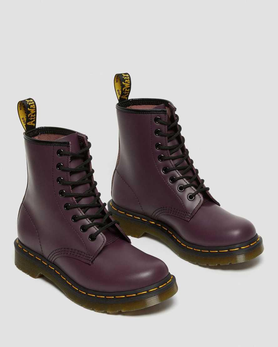 Botines Dr Martens 1460 Smooth Leather Lace Up Mujer Moradas  España |  15409-YEMN