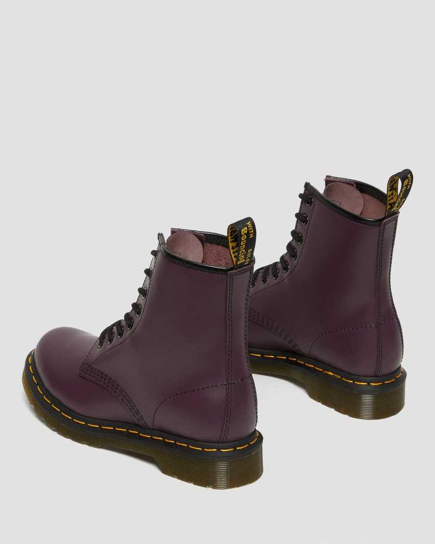 Botines Dr Martens 1460 Smooth Leather Lace Up Mujer Moradas  España |  15409-YEMN