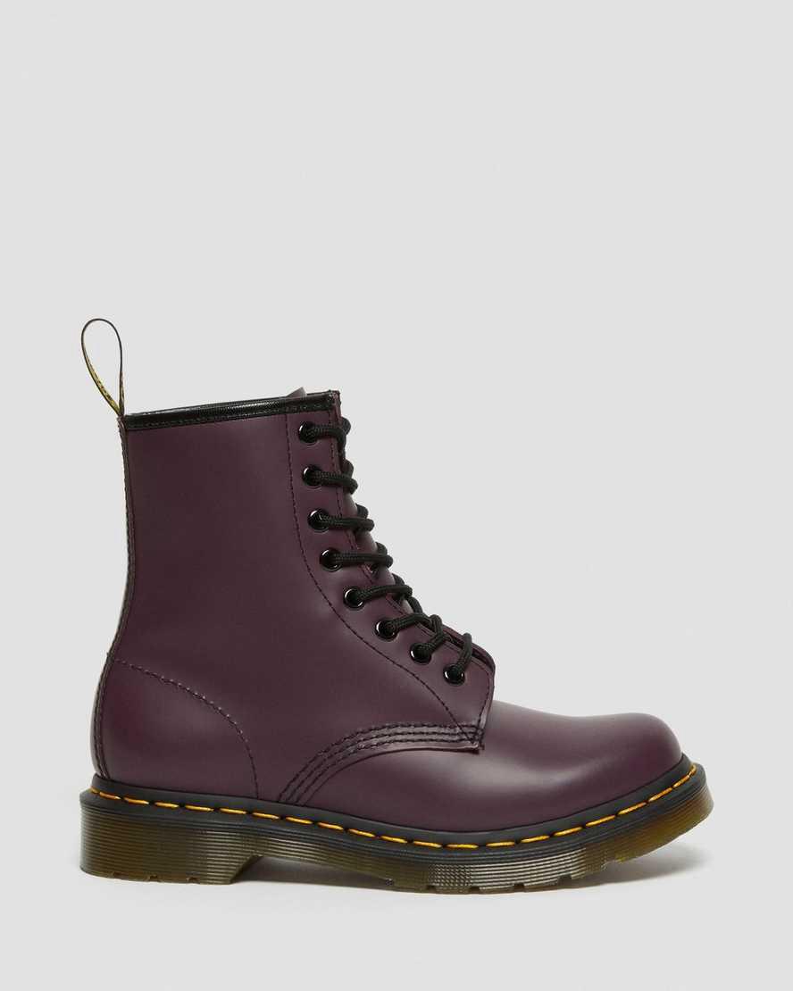 Botines Dr Martens 1460 Smooth Leather Lace Up Mujer Moradas  España |  15409-YEMN