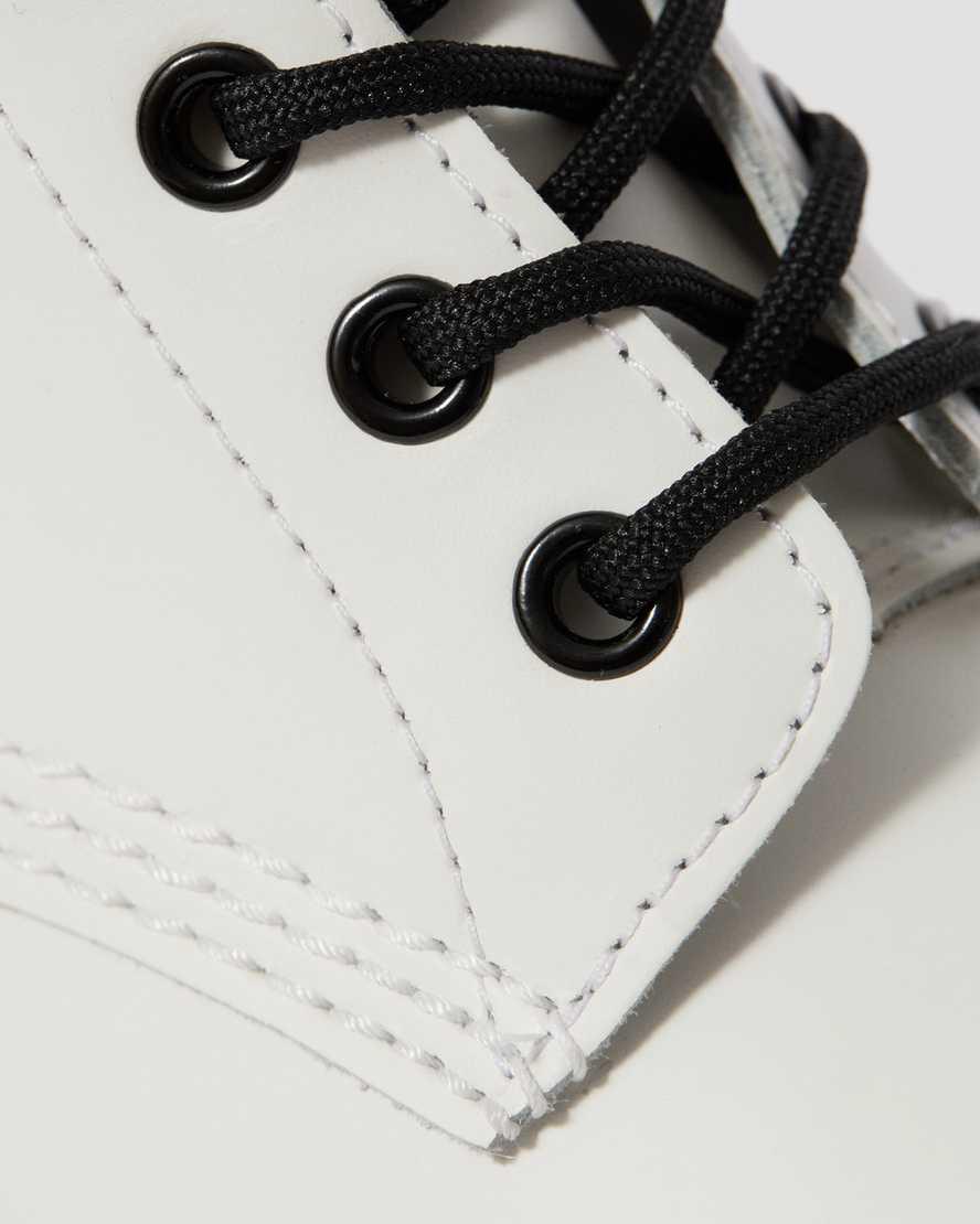Botines Dr Martens 1460 Smooth Leather Lace Up Mujer Blancas  España |  19345-NMXI
