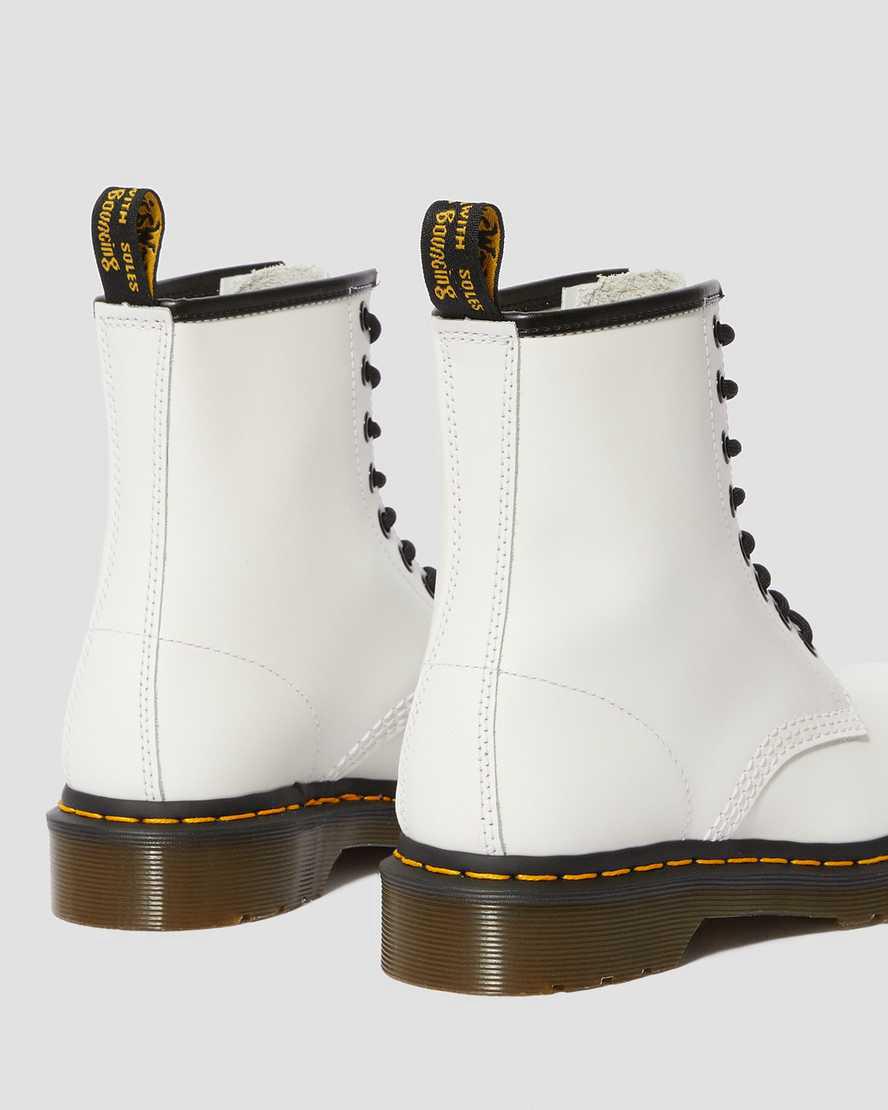 Botines Dr Martens 1460 Smooth Leather Lace Up Mujer Blancas  España |  19345-NMXI
