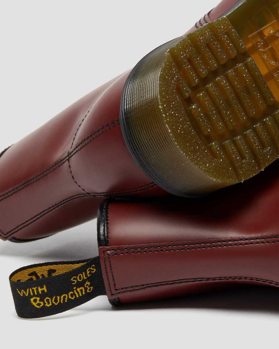 Botines Dr Martens 1460 Smooth Leather Lace Up Hombre Rojas  España |  19758-SXPG