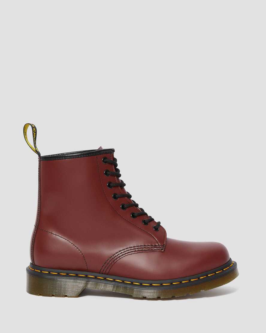 Botines Dr Martens 1460 Smooth Leather Lace Up Hombre Rojas  España |  19758-SXPG