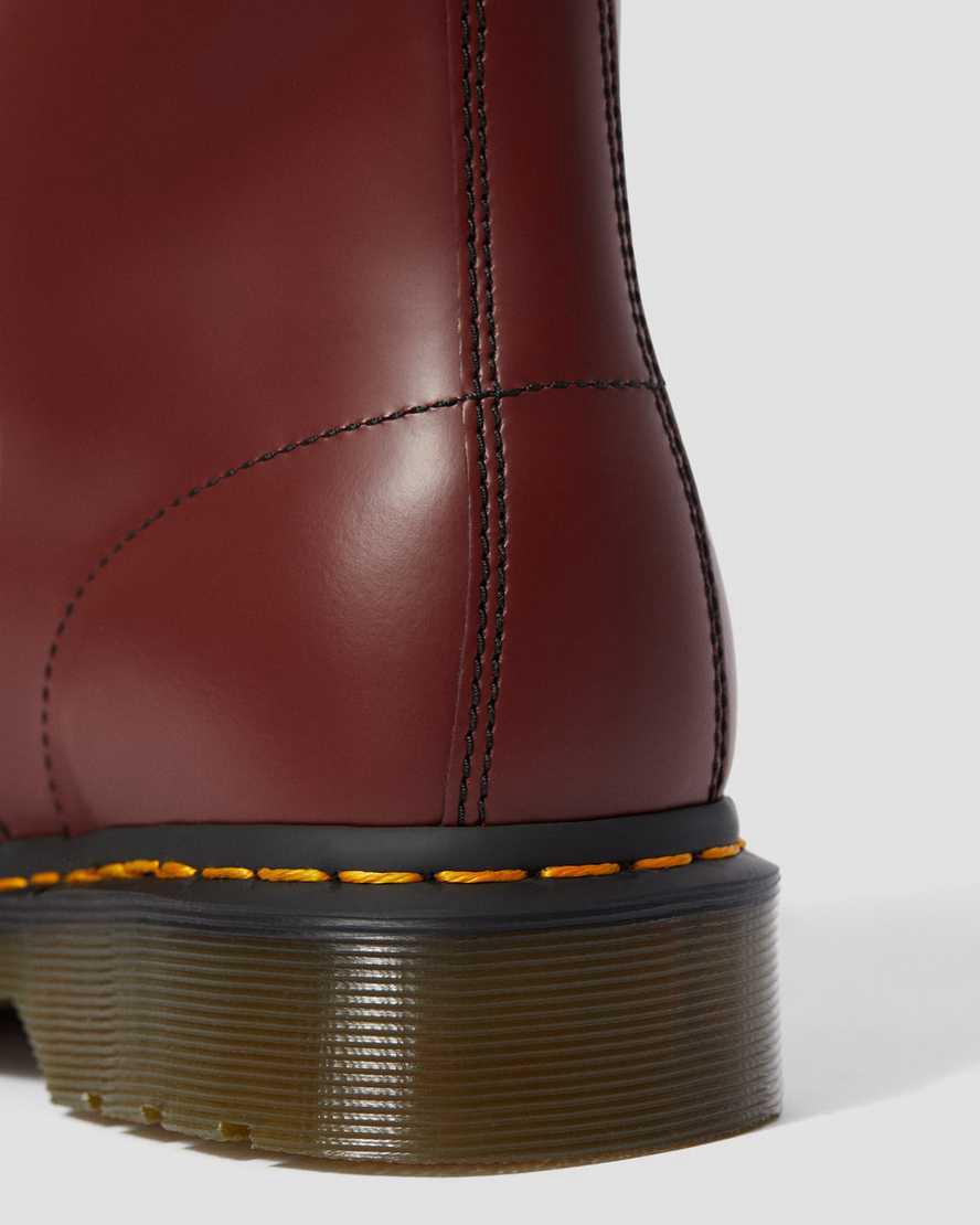 Botines Dr Martens 1460 Smooth Leather Lace Up Hombre Rojas  España |  19758-SXPG