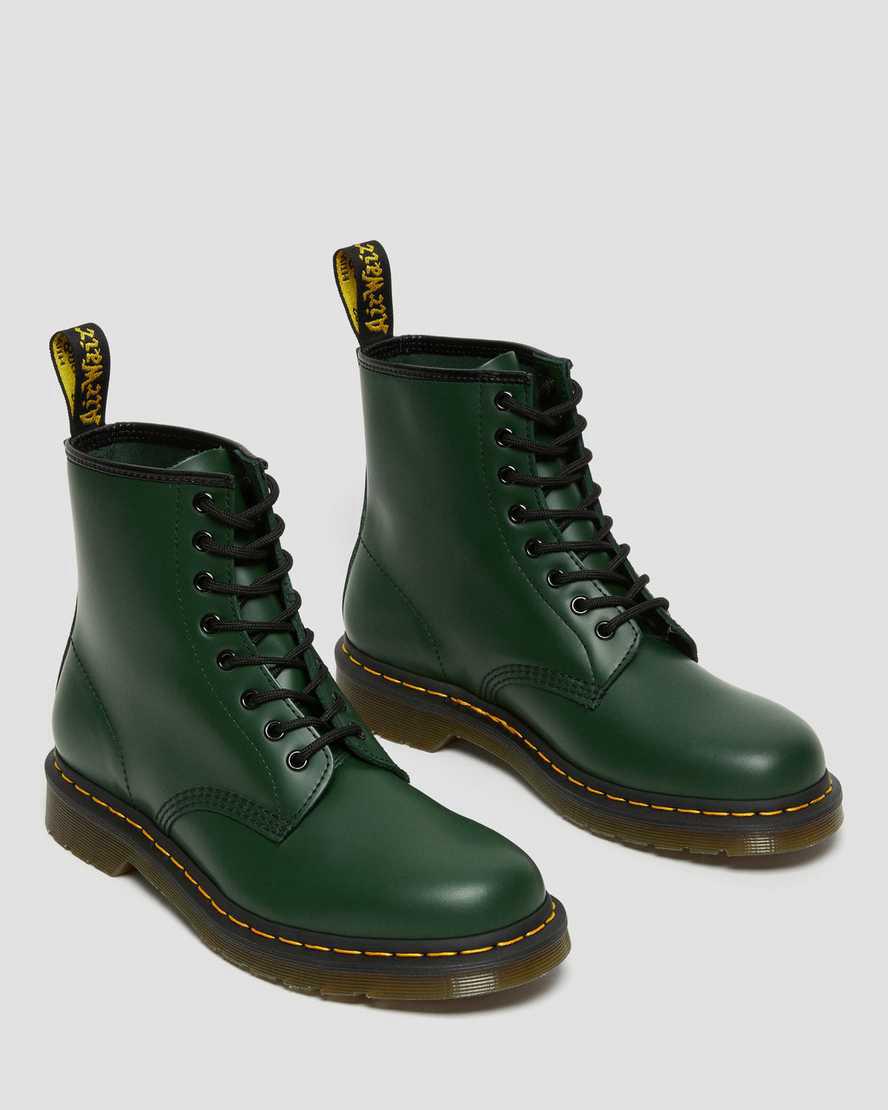 Botines Dr Martens 1460 Smooth Leather Lace Up Mujer Verde  España |  23489-UJTX