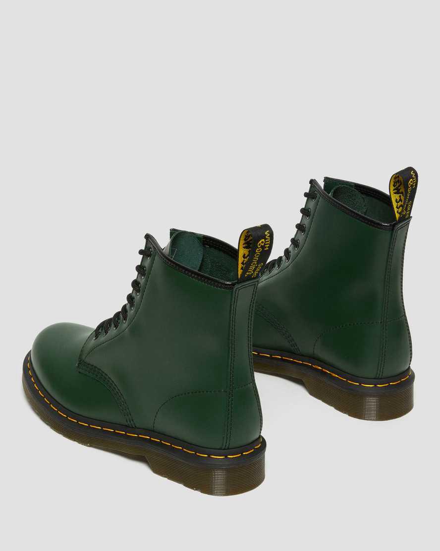 Botines Dr Martens 1460 Smooth Leather Lace Up Mujer Verde  España |  23489-UJTX