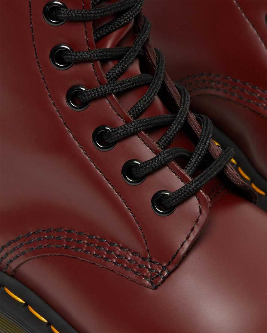 Botines Dr Martens 1460 Smooth Leather Lace Up Mujer Rojas  España |  28516-SVLT