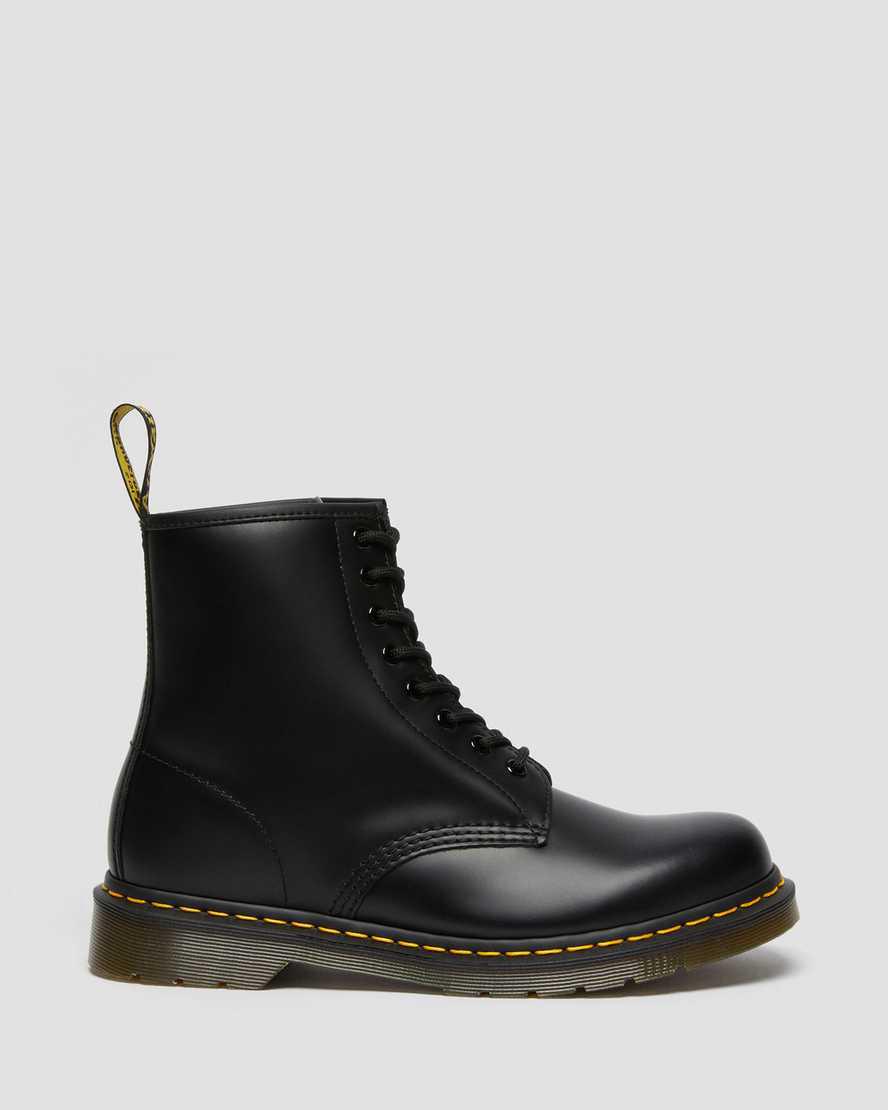 Botines Dr Martens 1460 Smooth Leather Lace Up Hombre Negras  España |  30582-CLPN
