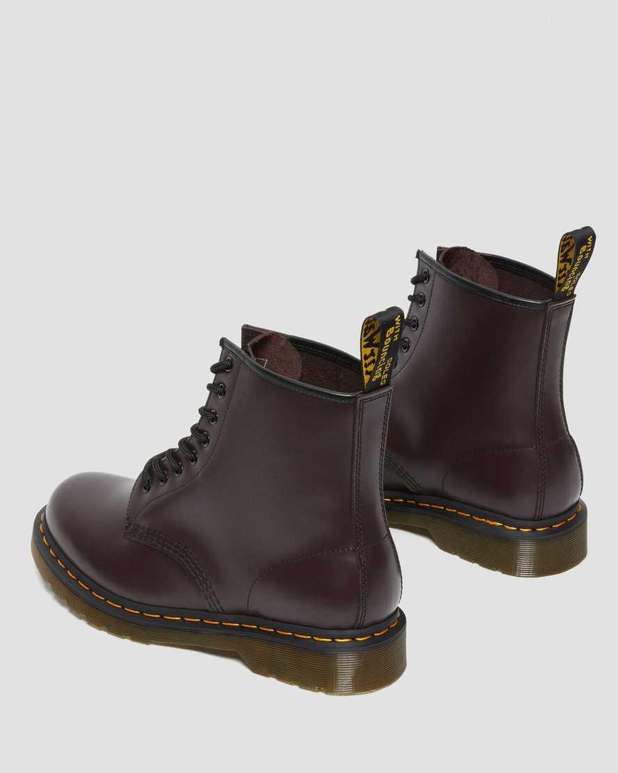 Botines Dr Martens 1460 Smooth Leather Lace Up Mujer Burdeos  España |  42681-GZAP