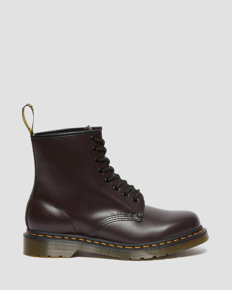 Botines Dr Martens 1460 Smooth Leather Lace Up Mujer Burdeos  España |  42681-GZAP