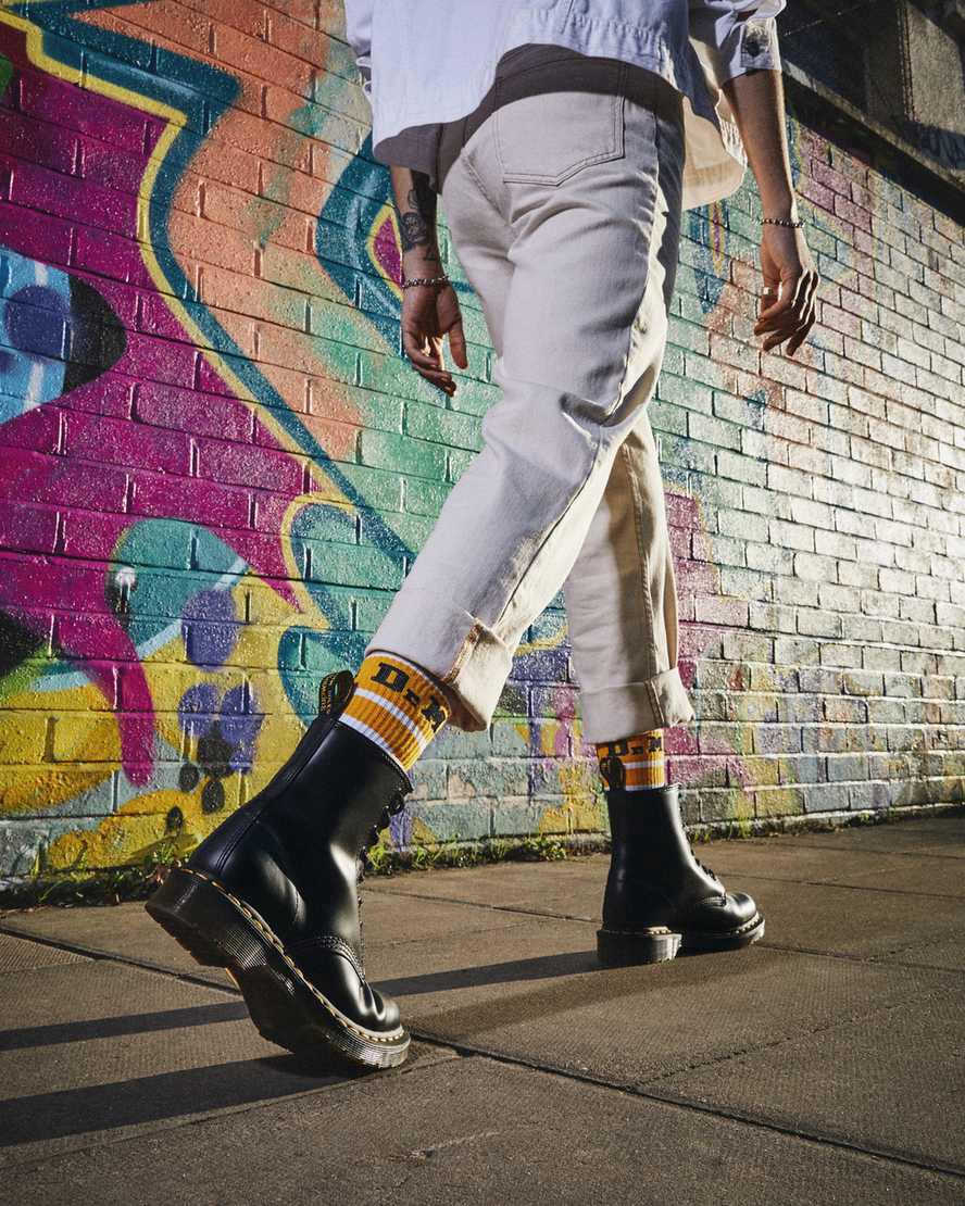 Botines Dr Martens 1460 Smooth Leather Lace Up Mujer Negras  España |  47562-FOXI