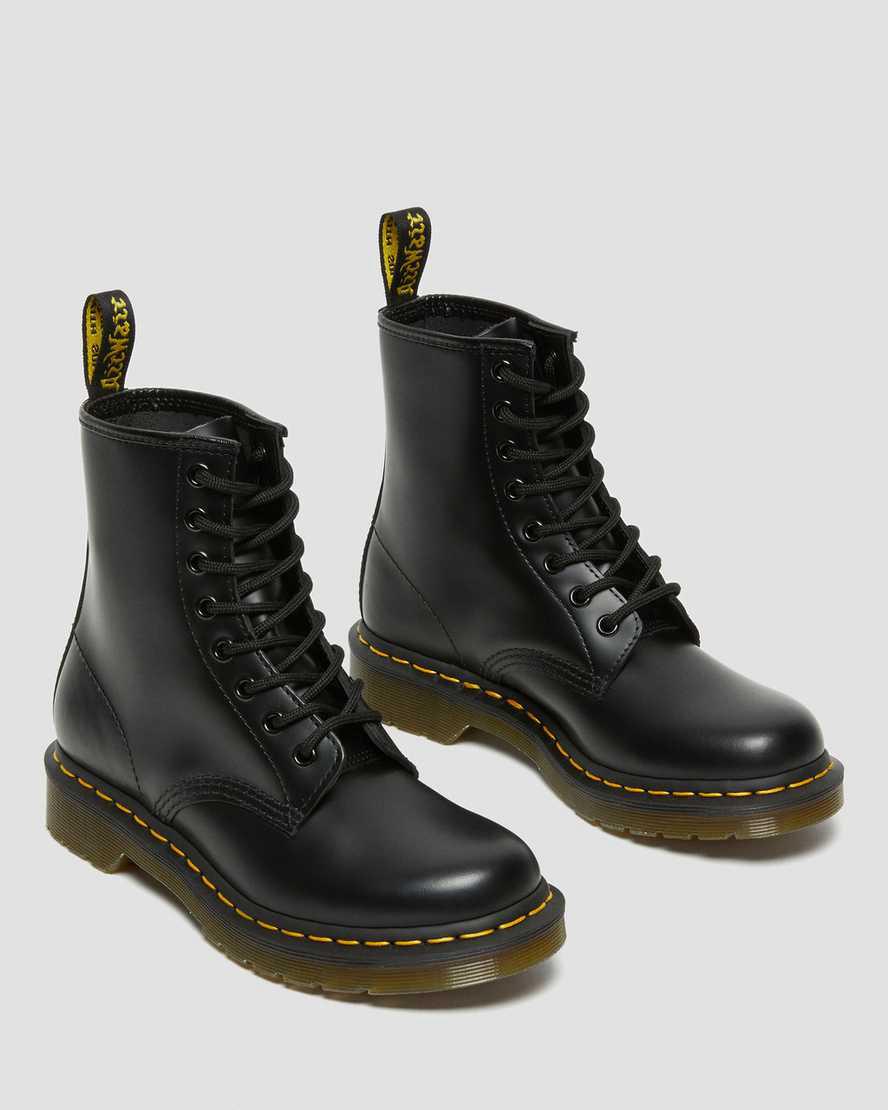 Botines Dr Martens 1460 Smooth Leather Lace Up Mujer Negras  España |  47562-FOXI