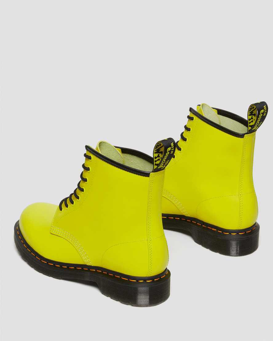 Botines Dr Martens 1460 Smooth Leather Lace Up Hombre Amarillo  España |  54830-JVUD