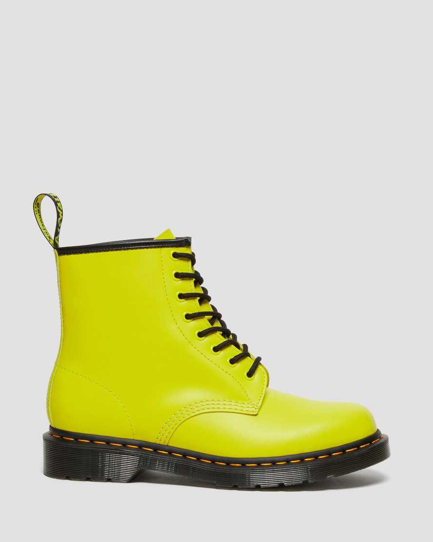 Botines Dr Martens 1460 Smooth Leather Lace Up Hombre Amarillo  España |  54830-JVUD