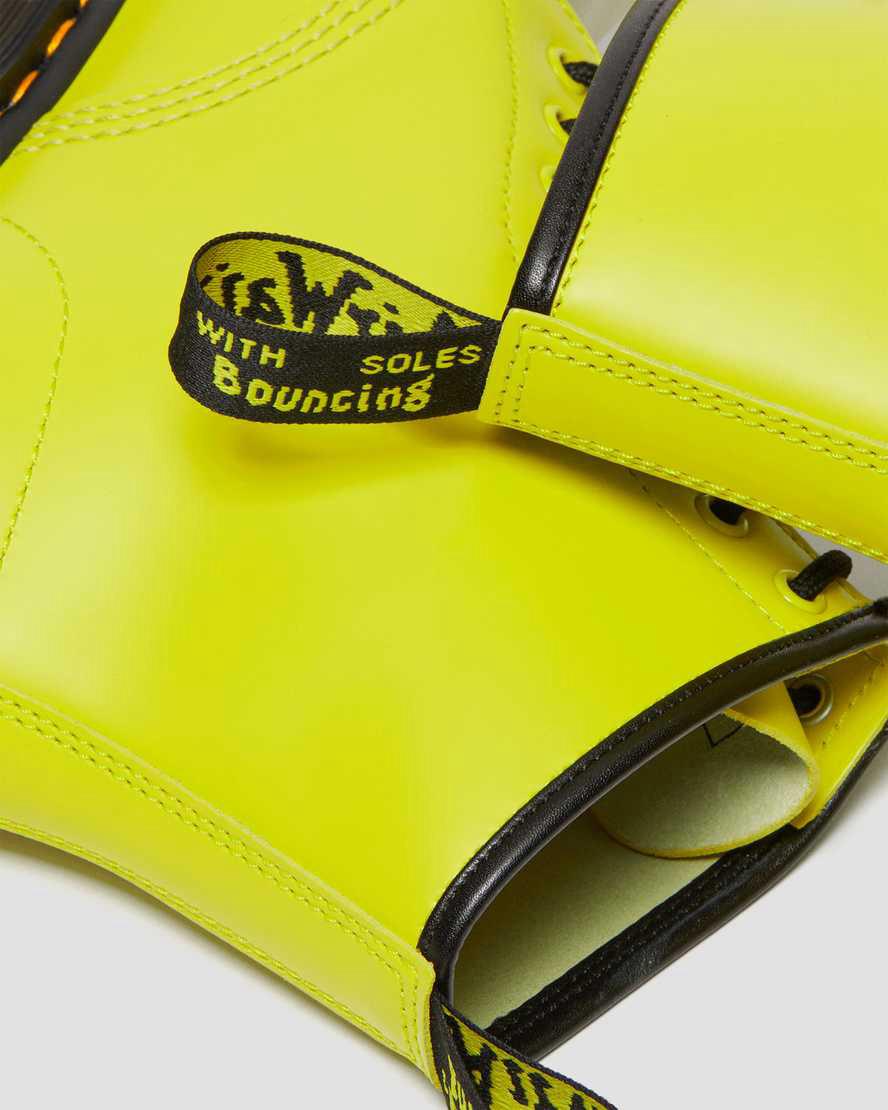 Botines Dr Martens 1460 Smooth Leather Lace Up Hombre Amarillo  España |  54830-JVUD
