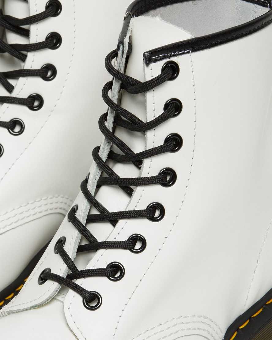 Botines Dr Martens 1460 Smooth Leather Lace Up Hombre Blancas  España |  79506-DSTE