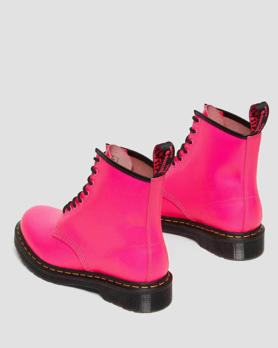 Botines Dr Martens 1460 Smooth Leather Lace Up Hombre Rosas  España |  89532-CUHY