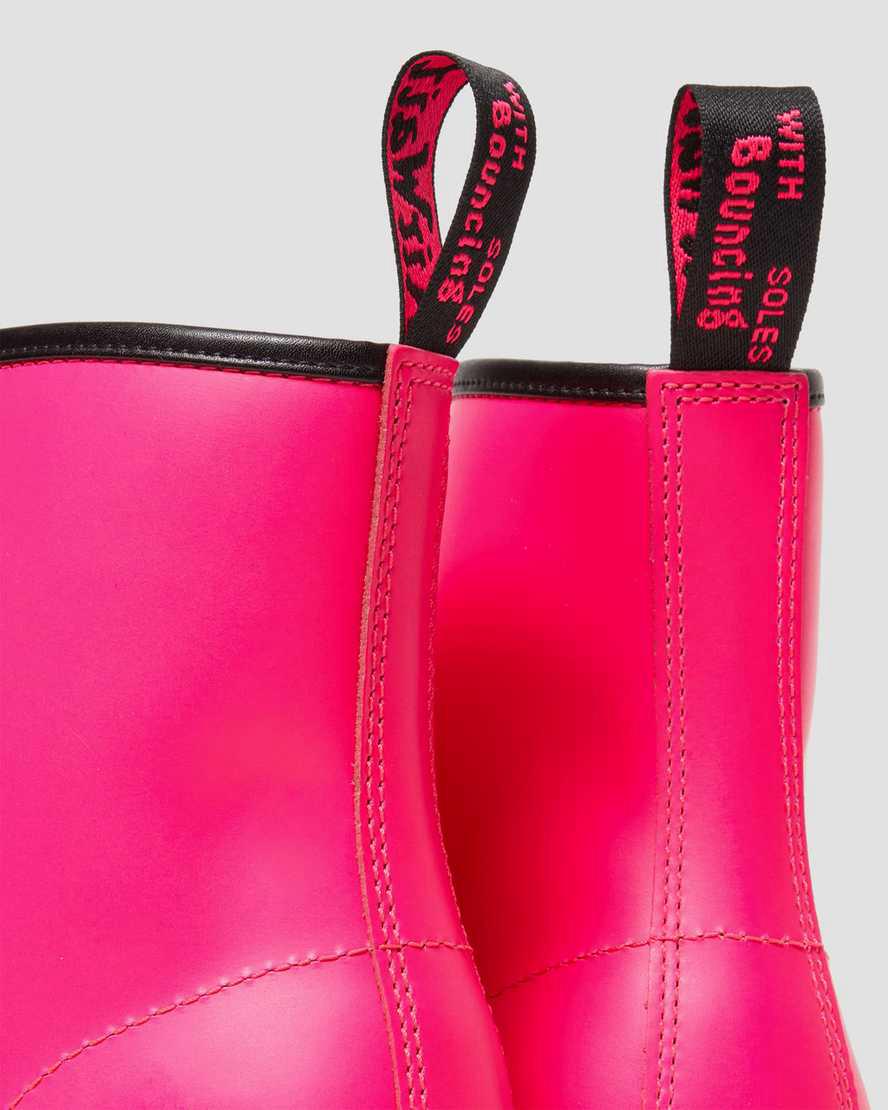 Botines Dr Martens 1460 Smooth Leather Lace Up Hombre Rosas  España |  89532-CUHY