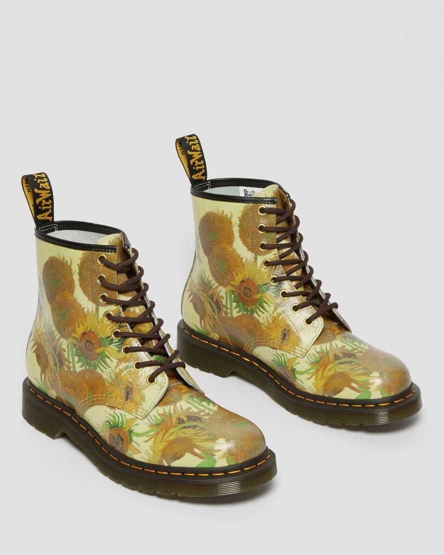 Botines Dr Martens 1460 The National Gallery Van Gogh Lace Up Hombre Amarillo  España |  96284-DOWM