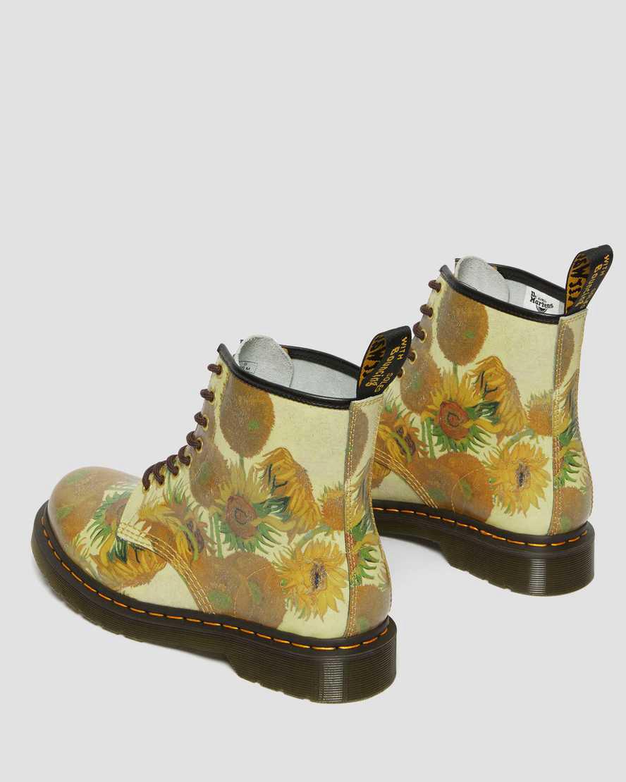 Botines Dr Martens 1460 The National Gallery Van Gogh Lace Up Hombre Amarillo  España |  96284-DOWM