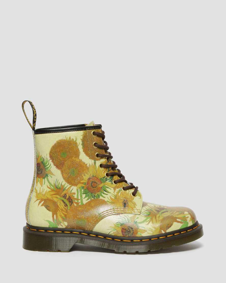 Botines Dr Martens 1460 The National Gallery Van Gogh Lace Up Hombre Amarillo  España |  96284-DOWM