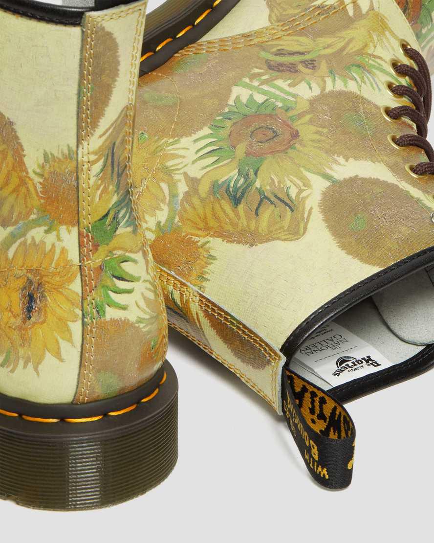 Botines Dr Martens 1460 The National Gallery Van Gogh Lace Up Hombre Amarillo  España |  96284-DOWM