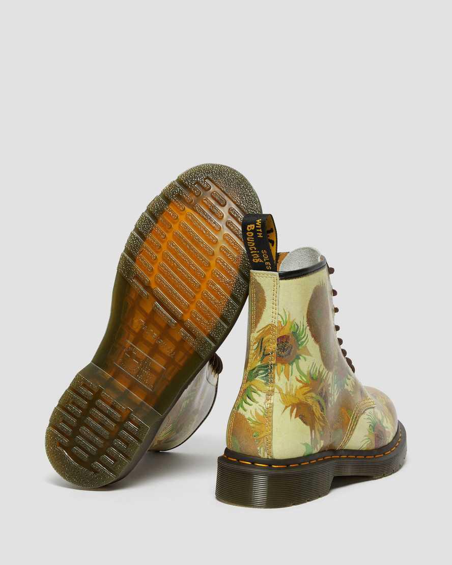 Botines Dr Martens 1460 The National Gallery Van Gogh Lace Up Hombre Amarillo  España |  96284-DOWM