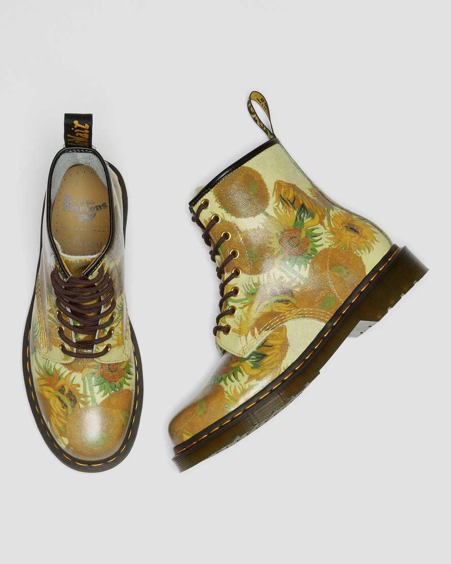 Botines Dr Martens 1460 The National Gallery Van Gogh Lace Up Hombre Amarillo  España |  96284-DOWM