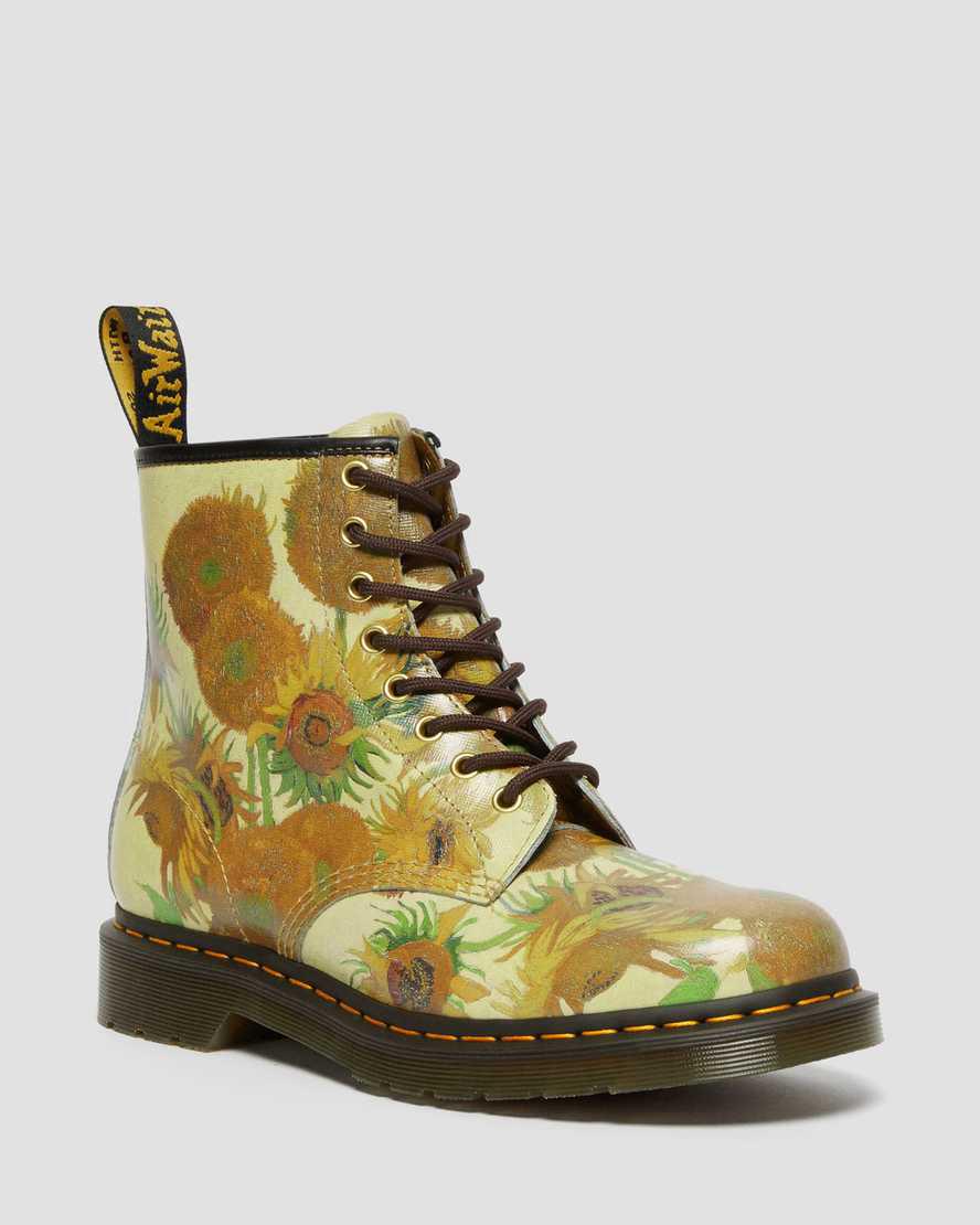 Botines Dr Martens 1460 The National Gallery Van Gogh Lace Up Hombre Amarillo  España |  96284-DOWM
