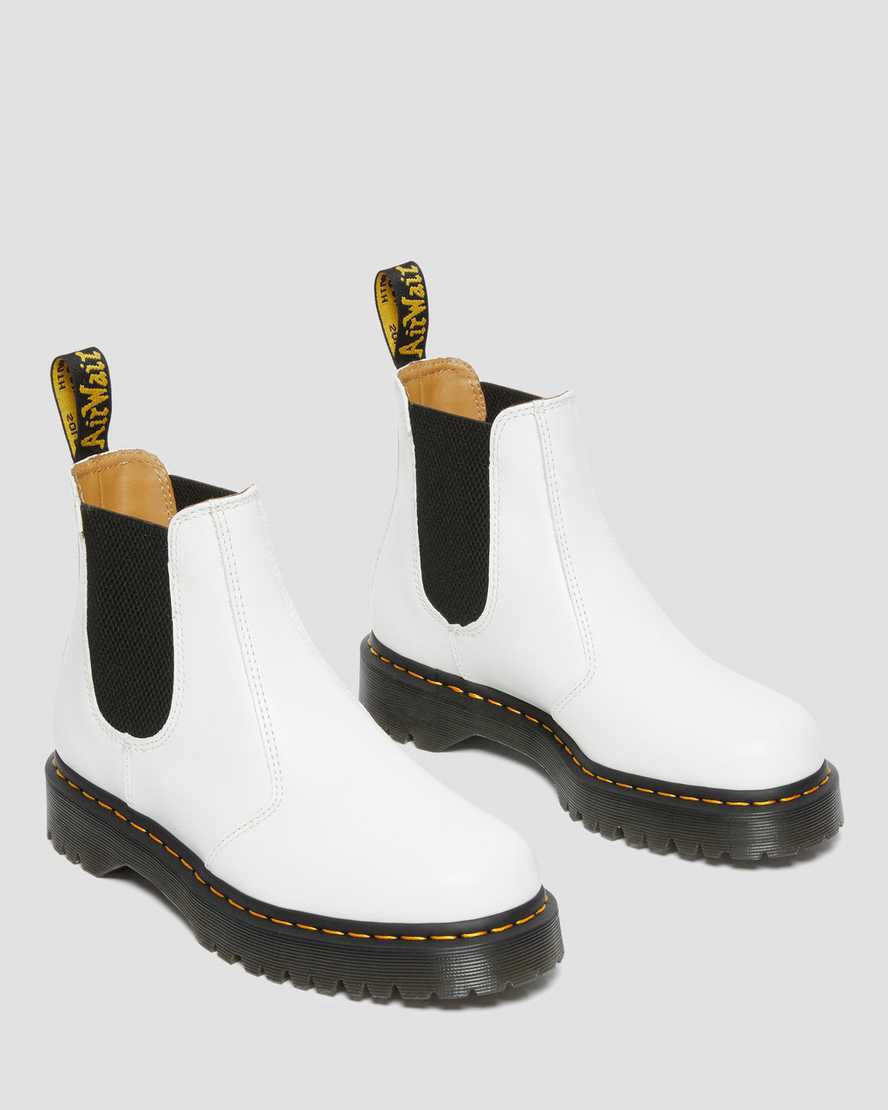 Botines Dr Martens 2976 Bex Smooth Leather Chelsea Hombre Blancas  España |  05164-AGED