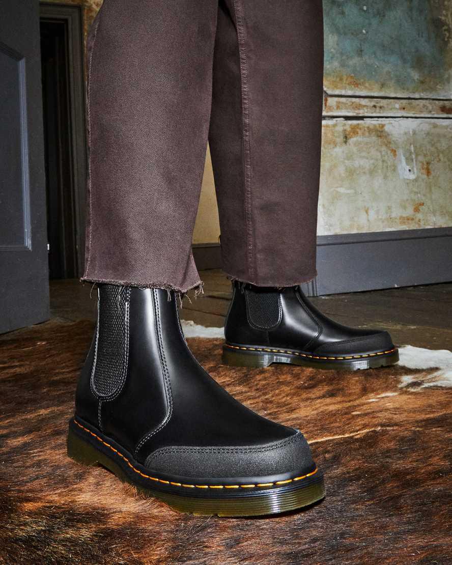 Botines Dr Martens 2976 Guard Panel Leather Chelsea Mujer Black/Dual Original  España |  13974-MKHZ