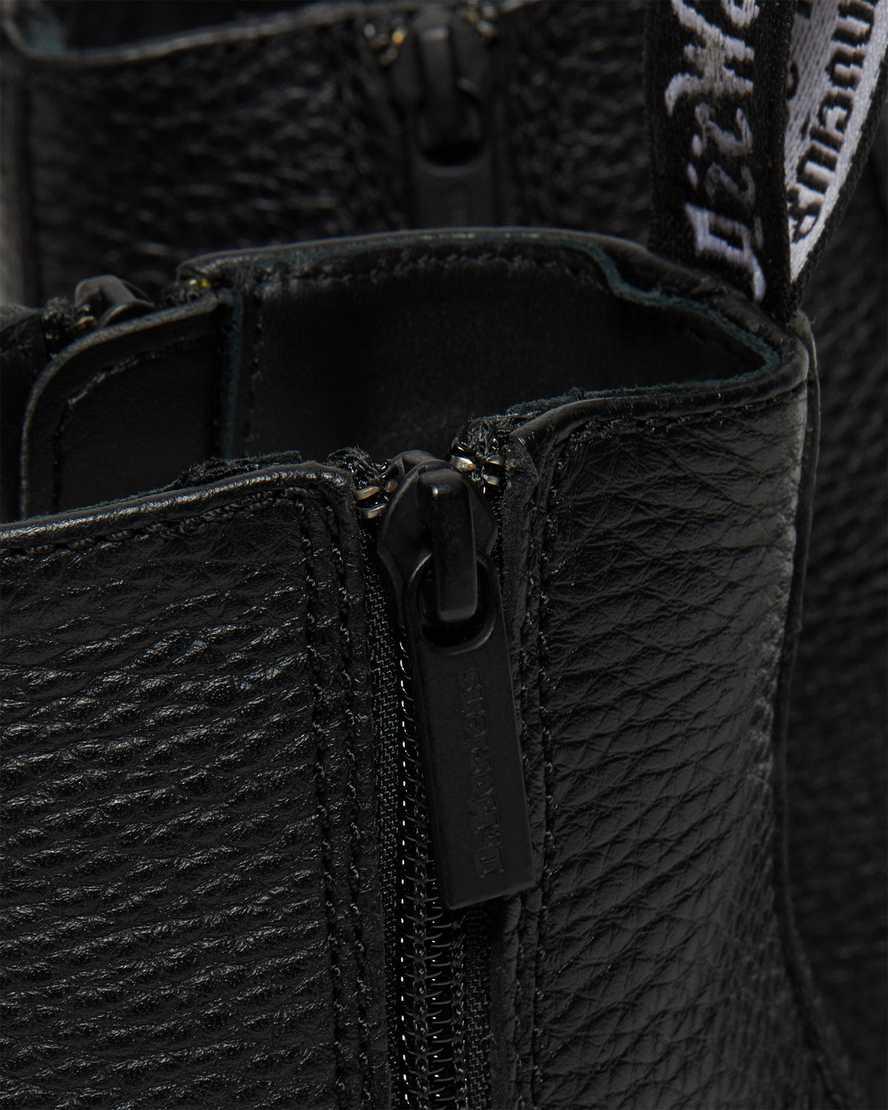 Botines Dr Martens 2976 Leather Zipper Chelsea Mujer Negras  España |  45169-IOFJ