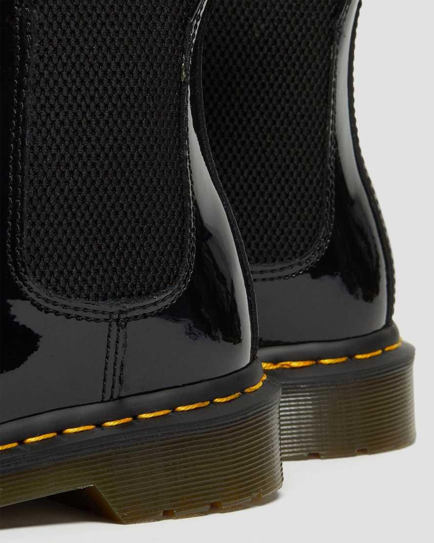 Botines Dr Martens 2976 Patent Leather Chelsea Mujer Negras  España |  50129-UXEP