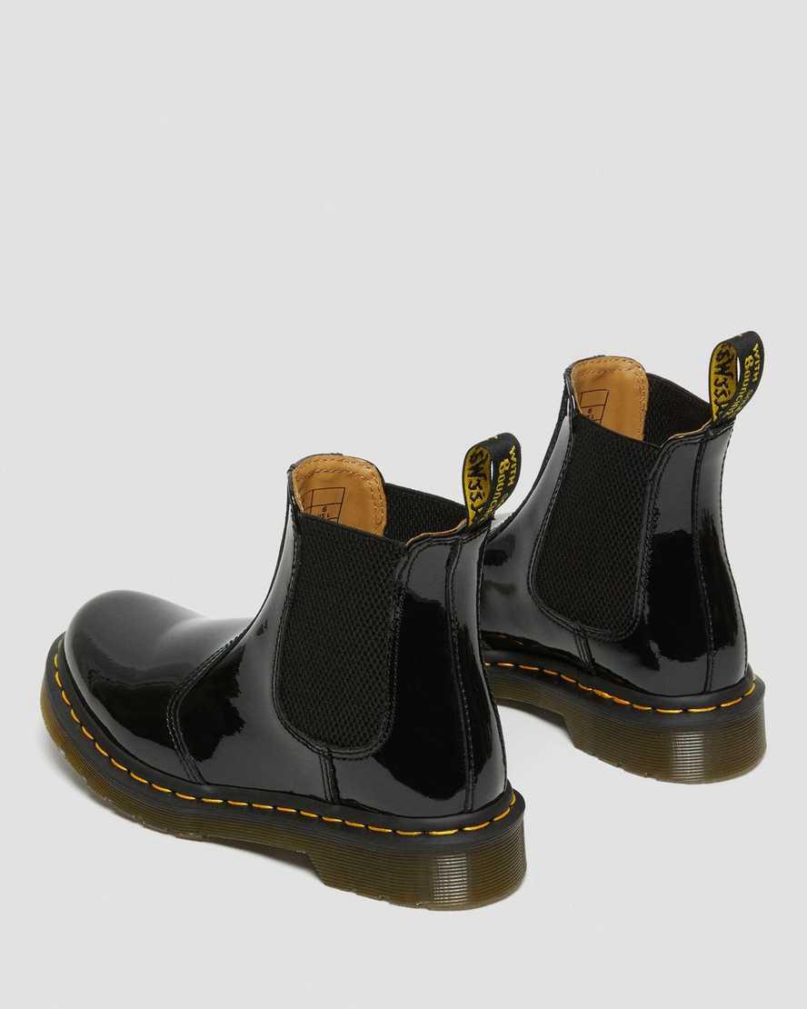 Botines Dr Martens 2976 Patent Leather Chelsea Mujer Negras  España |  50129-UXEP