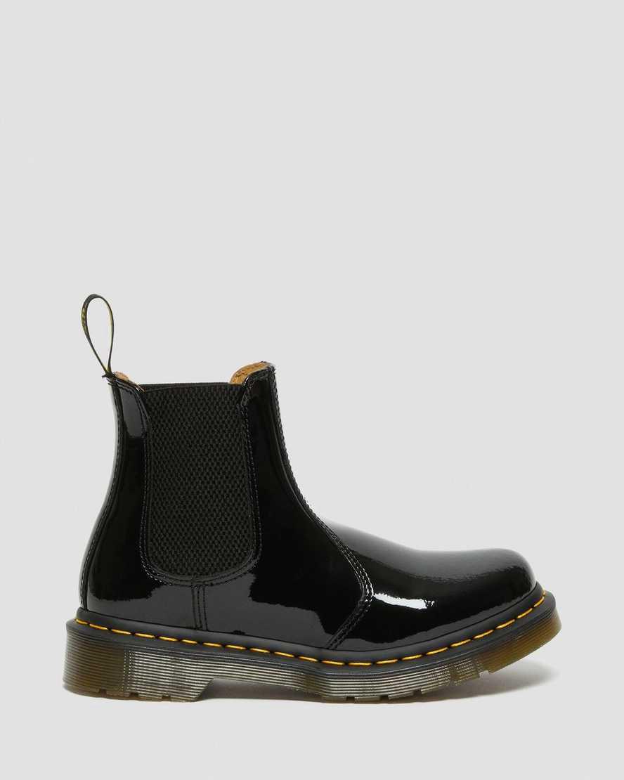Botines Dr Martens 2976 Patent Leather Chelsea Mujer Negras  España |  50129-UXEP
