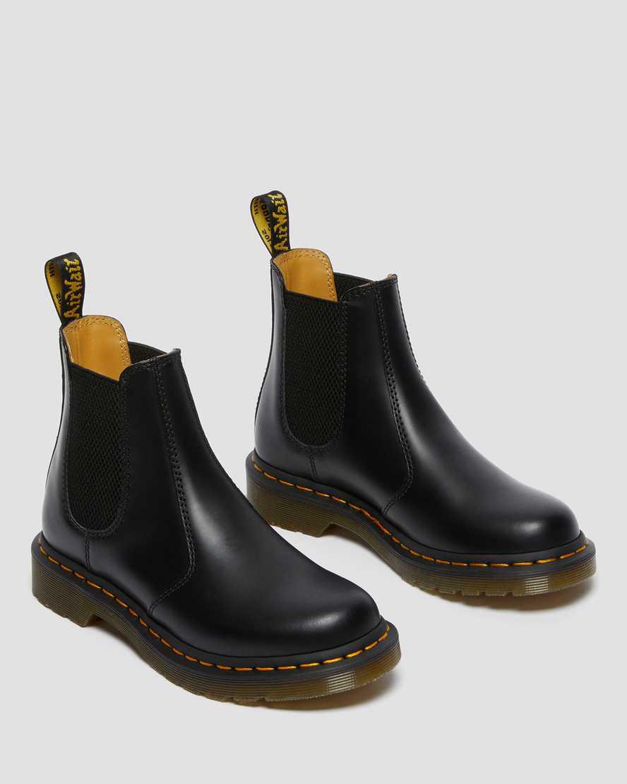 Botines Dr Martens 2976 Smooth Leather Chelsea Mujer Negras  España |  35461-MNPX