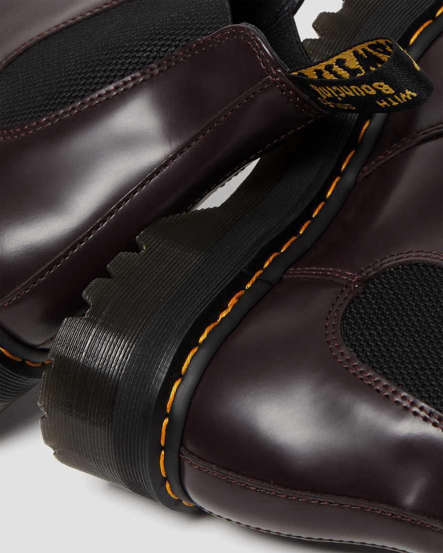 Botines Dr Martens 2976 Smooth Leather Platform Chelsea Hombre Burdeos  España |  20748-DCOI