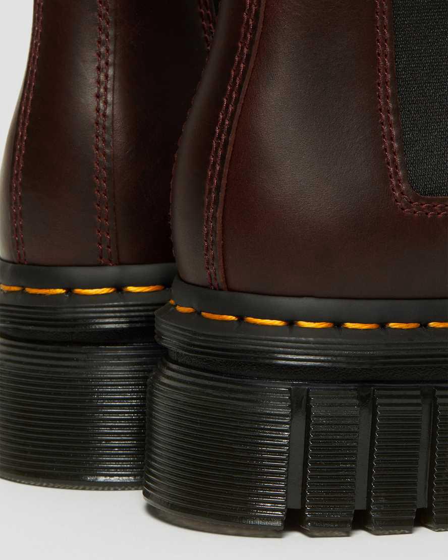 Botines Dr Martens Audrick Brando Leather Platform Chelsea Hombre Marrones  España |  14853-XHZV