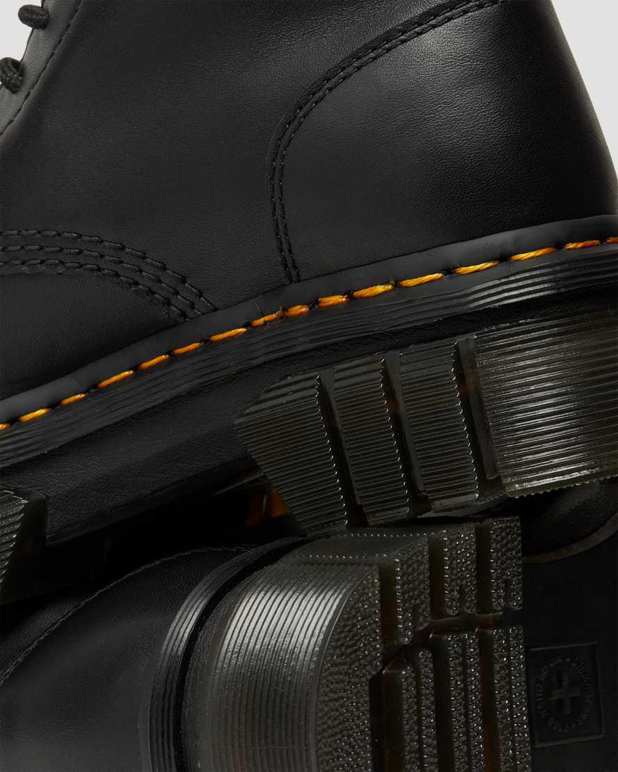 Botines Dr Martens Audrick Nappa Leather Platform Mujer Negras  España |  71694-MCKO