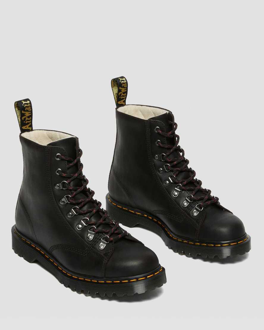 Botines Dr Martens Barton Made in England Classic Oil Leather Hombre Negras  España |  12564-CWRZ