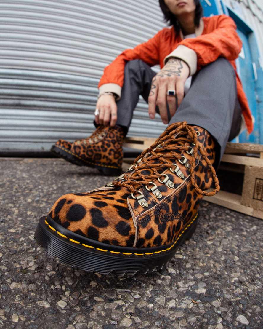 Botines Dr Martens Barton Made in England Leopard Mujer Multicolor  España |  14263-RFZP