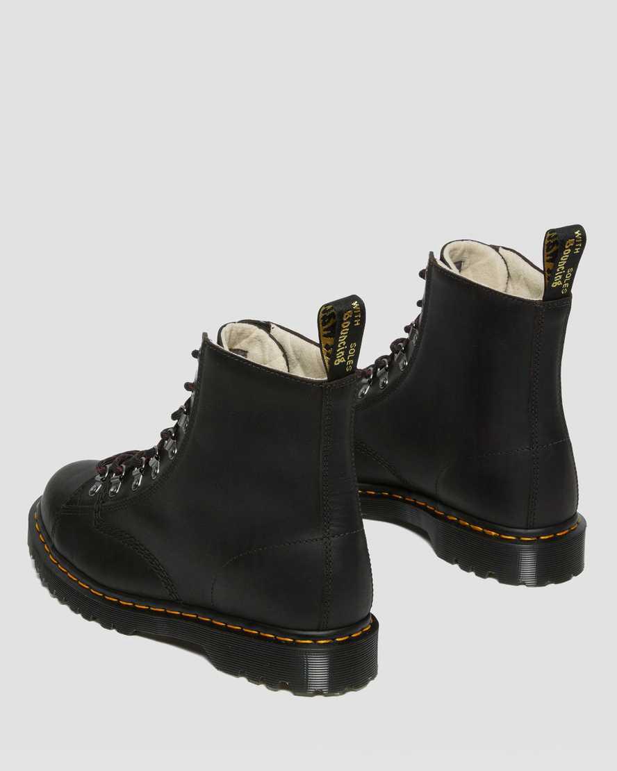 Botines Dr Martens Barton Made in England Classic Oil Leather Mujer Negras  España |  76840-IXJB