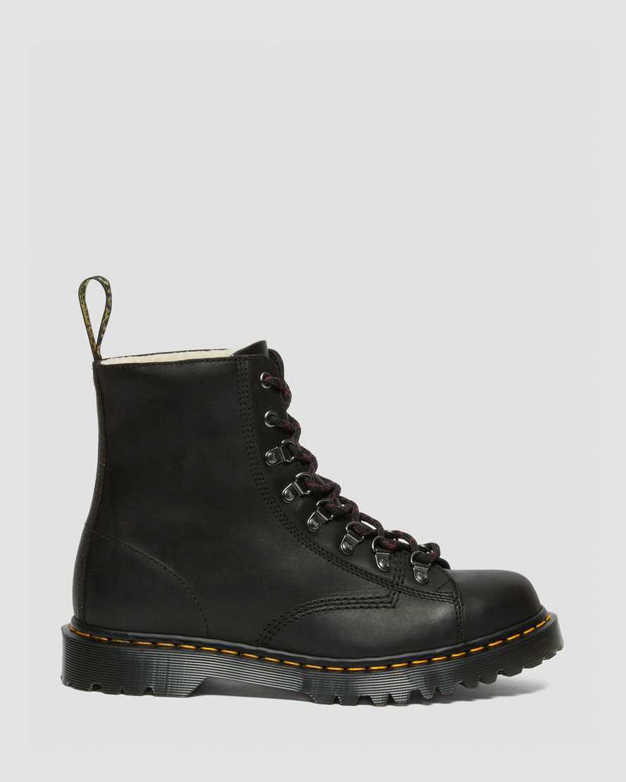 Botines Dr Martens Barton Made in England Classic Oil Leather Mujer Negras  España |  76840-IXJB