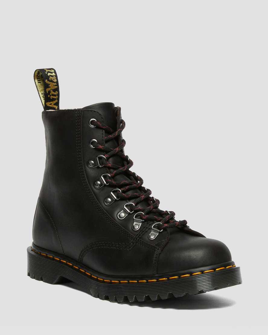 Botines Dr Martens Barton Made in England Classic Oil Leather Mujer Negras  España |  76840-IXJB