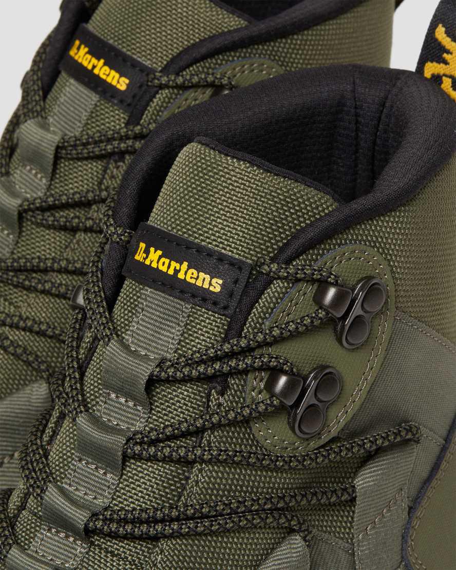 Botines Dr Martens Boury Leather Hombre Kaki Verde  España |  76259-JXZS