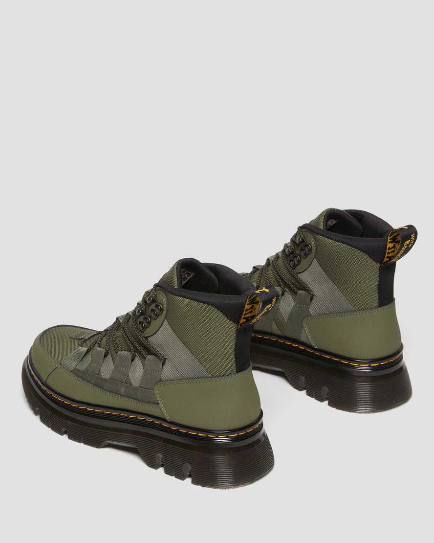Botines Dr Martens Boury Leather Hombre Kaki Verde  España |  76259-JXZS