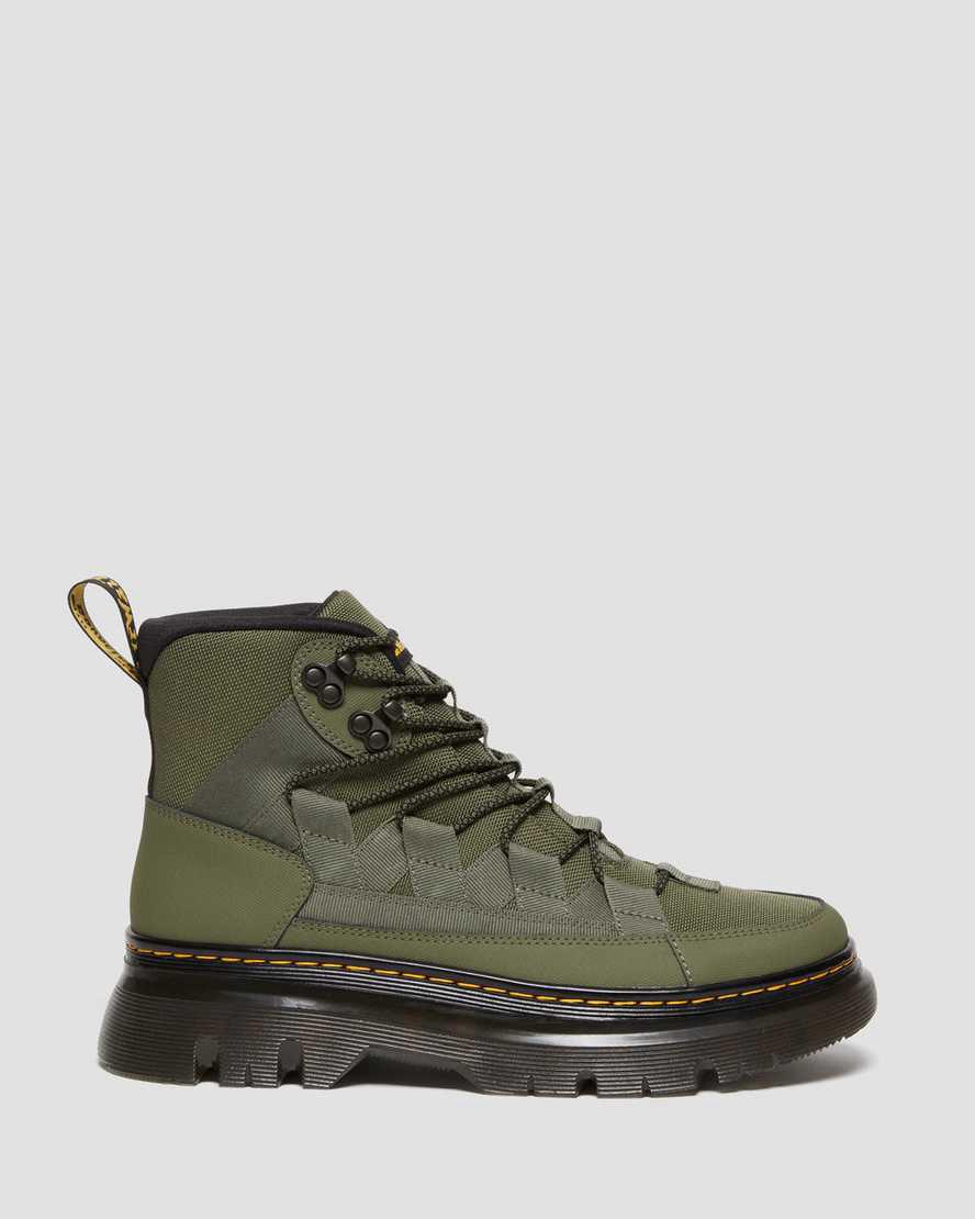 Botines Dr Martens Boury Leather Hombre Kaki Verde  España |  76259-JXZS